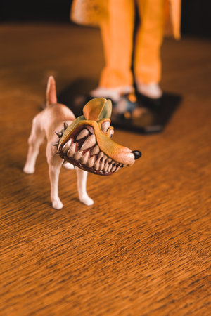 The mask and the dog maylo figure, special collection figureの写真素材