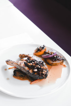 A deliciously seasoned meat dish for any occasionの写真素材