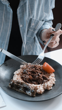 Rich and flavorful, the perfect meat dishの写真素材