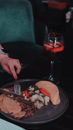 The taste of tender meat, cooked just rightの写真素材