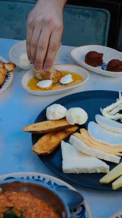 Traditional breakfast with fresh ingredients