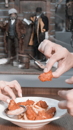 Snack and breakfast meal.の写真素材