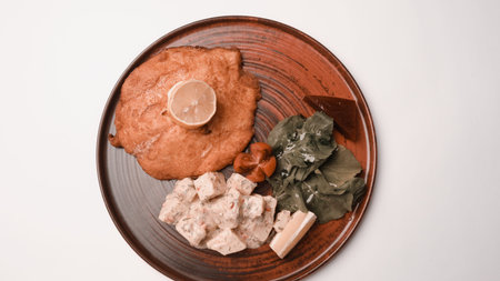 Delicious schnitzel served with french fries