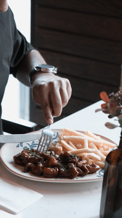 Rich and flavorful, the perfect meat dishの写真素材