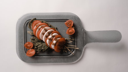 Cheese plate, gourmet wine and cheese charcuterie trayの写真素材