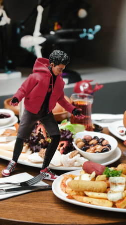 Traditional breakfast with fresh ingredientsの写真素材