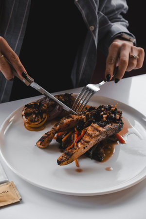 Perfectly cooked meat, a true culinary delight