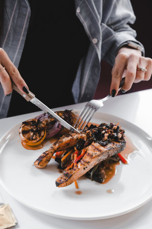 A deliciously seasoned meat dish for any occasionの写真素材