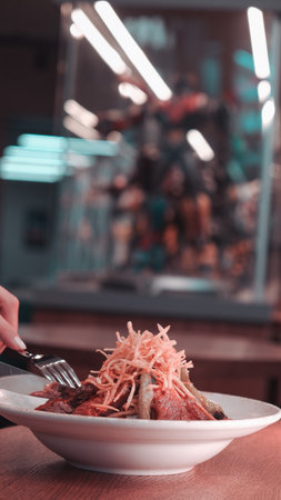 A juicy cut of meat, grilled to perfectionの写真素材