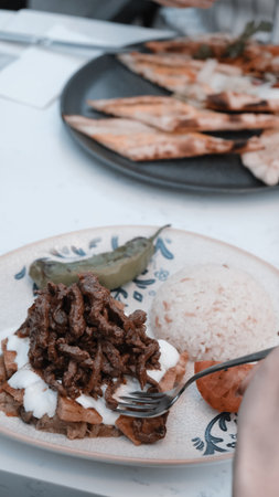 Rich and flavorful, the perfect meat dishの写真素材