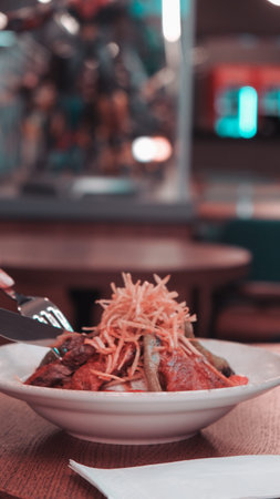 Perfectly cooked meat, a true culinary delight