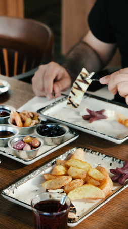 Fresh and vibrant ingredients for a delicious mealの写真素材