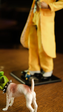 The mask and the dog maylo figure, special collection figureの写真素材