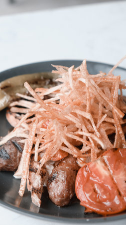 A hearty serving of meat, full of flavorの写真素材