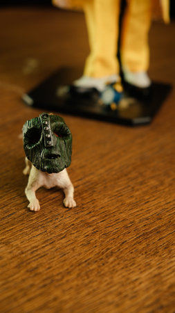 The mask and the dog maylo figure, special collection figureの写真素材