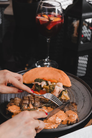 Rich and flavorful, the perfect meat dishの写真素材