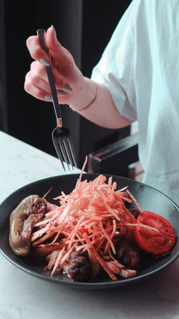 The perfect meat dish for a hearty mealの写真素材