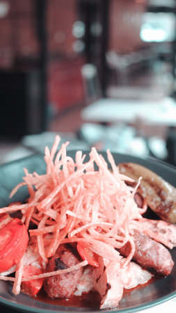 A hearty serving of meat, full of flavorの写真素材