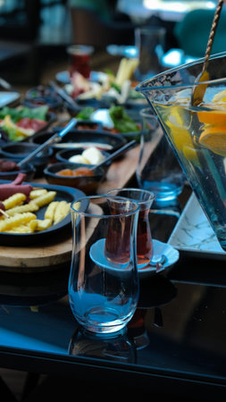 A vibrant breakfast spread with colorful ingredients