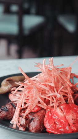 Rich and flavorful, the perfect meat dishの写真素材