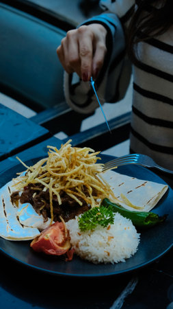 The taste of tender meat, cooked just rightの写真素材