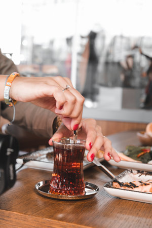 Fresh and vibrant ingredients for a delicious breakfastの写真素材