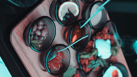 A wholesome and satisfying breakfast with natural ingredientsの写真素材