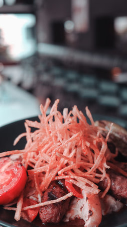 A hearty serving of meat, full of flavor