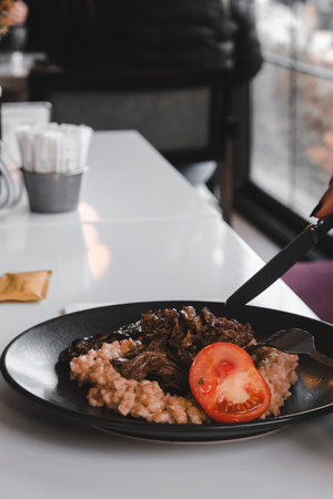 A hearty serving of meat, full of flavorの写真素材