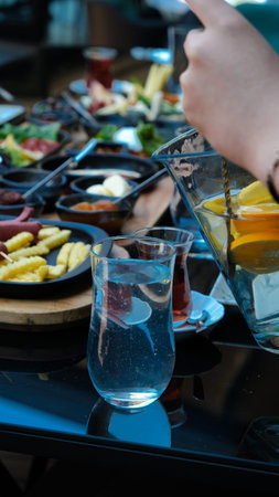 A vibrant breakfast spread with colorful ingredients