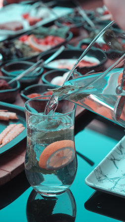 Traditional breakfast with fresh ingredientsの写真素材