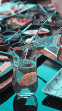 Close-up of a homemade breakfast spreadの写真素材