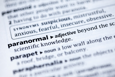 Close up to the dictionary definition of Paranormalの写真素材