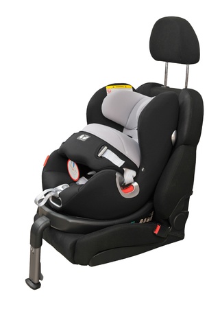 child car seat isolatedの写真素材
