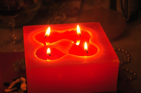romantic candleの写真素材