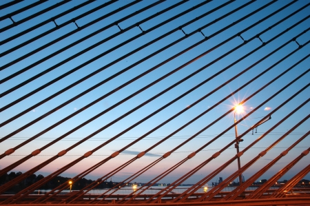 cable bridgeの写真素材