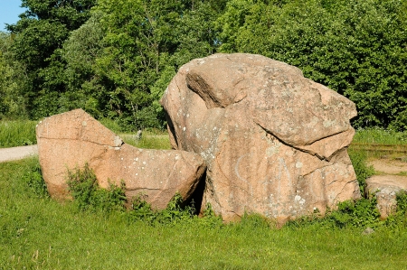 boulder in Latviaの写真素材