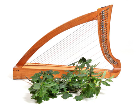 Celtic harpの写真素材
