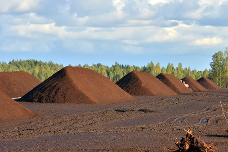 Peat extractionの写真素材