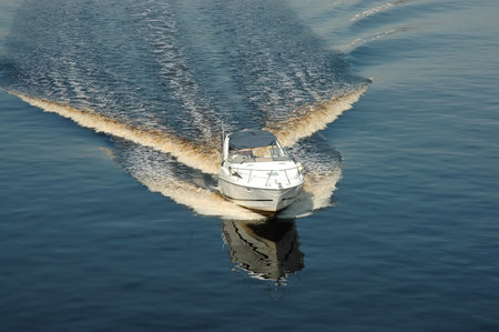 motorboat speeding 