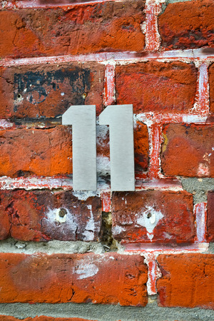 house number elevenの写真素材