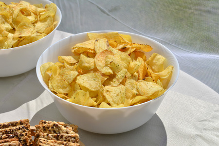 Potato chipsの写真素材