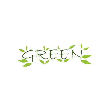 Green icon, environment concept, Green abstract, vectorのイラスト素材