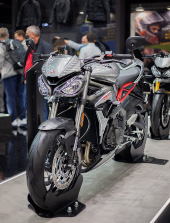 EICMA NOVEMBER 2021, Triumph Motorcycle on display the MOTOR EICMA 2021 at Fiera Milano