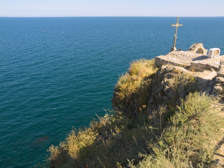 Headland in nothern Bulgarian Black Sea Coast の写真素材