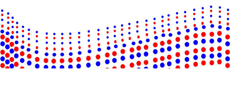 web banner design with colorful dotsのイラスト素材