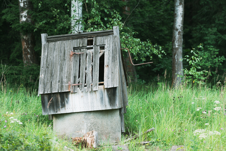 Old well at the edge. The most delicious water.の写真素材