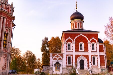 Church at the new St. Nicholas Cathedral. Mozhaisk Kremlin, Peter and Paul Church. Old orthodox church.の写真素材