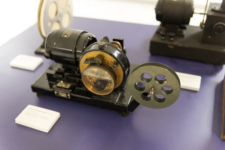 An old Telegraph machine. Information transmitter of the beginning of the last century.のeditorial素材