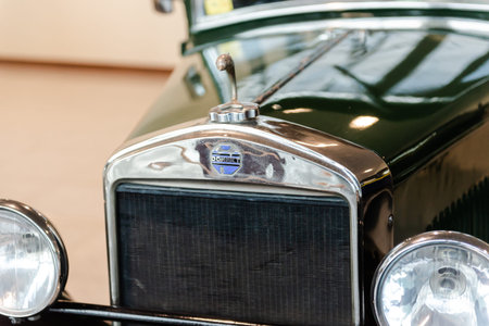 Moscow. Russia. February 2020. Exhibition of retro cars. An old Donnet-Zedel CI-7 car from 1929